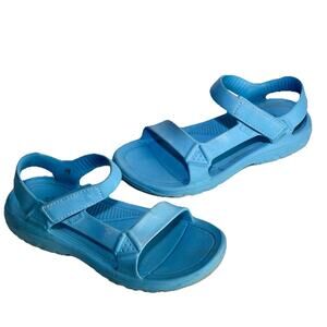 Teva Hurricane Drift Water Sandals Women's Size 9 Aqua Blue EVA Hook Loop